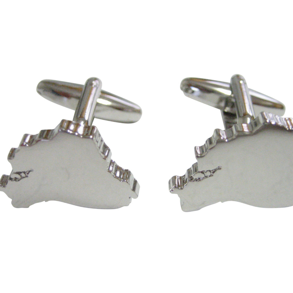 Ecuador Map Shape Cufflinks - image 1